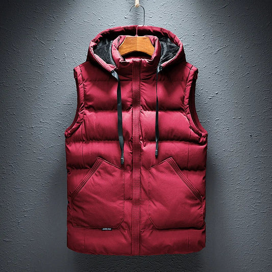 Bodywarmer Vest Heren Capuchon Gewatteerde